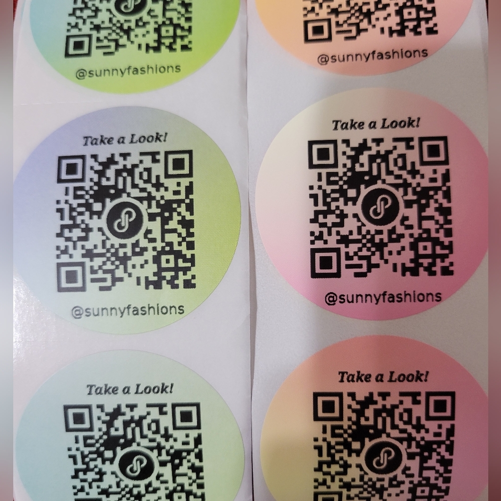 2" Stickers with Your Poshmark Closet QR Code 40pcs - Picture 2 of 3